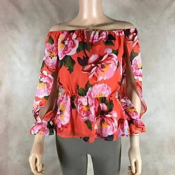 Marciano Tops - MARCIANO Guess Women's Off The Shoulder Floral Top NWOT XS